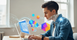 בניית אתר לעסק עם AI, שיווק דיגיטלי בינה מלאכותית, יזם בונה אתר בקלות, הסייבורג, פתרונות שיווק יעילים